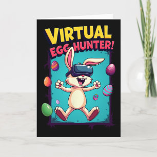 Tarjeta Cazador de huevos virtuales - divertido conejo jug