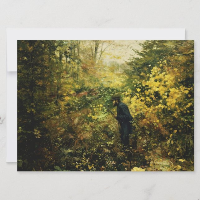 Tarjeta Cazador en la selva (Anverso)