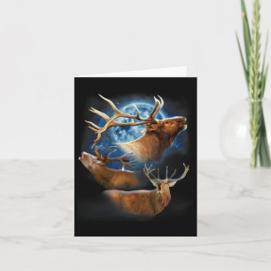 Tarjeta Cazadora De Caza De Cerdo Graciosa - Elk Shirt Elk