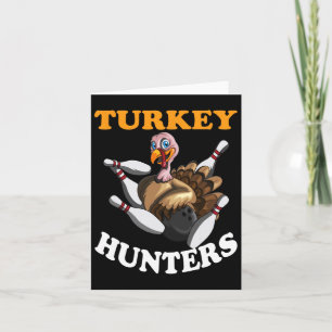Tarjeta Cazadores De Pavos Pavo Día De Acción De Gracias B