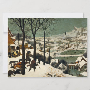 Tarjeta Cazadores en la nieve (de Pieter Bruegel el Viejo)