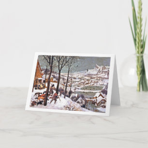 Tarjeta Cazadores en la nieve, Pieter Bruegel, el anciano