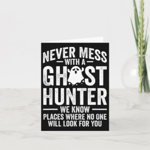 Tarjeta Cazando Evp Paranormal Cazador de Fantasmas Aventu