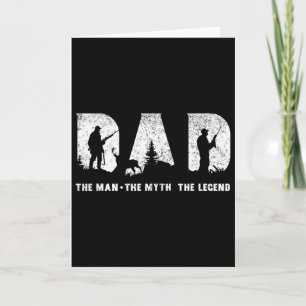 Tarjeta Cazando Papá El Hombre El Mito La Leyenda Padre&#;