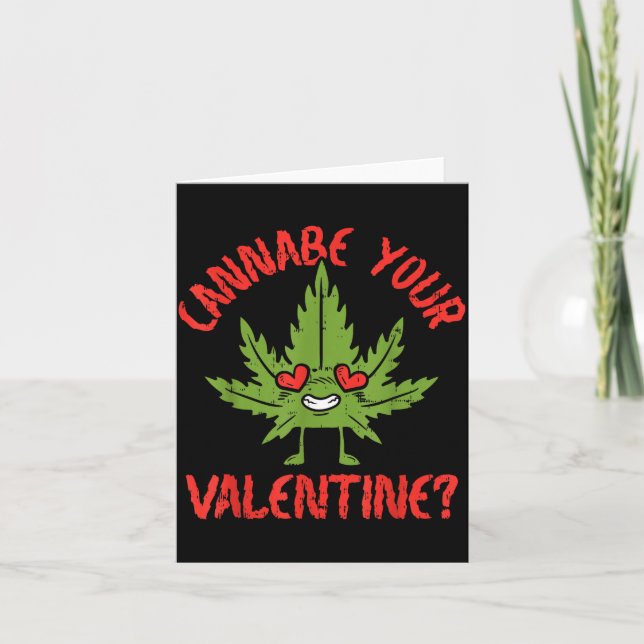 Tarjeta Cbe tu San Valentín fumeta de marihuana  (Anverso)