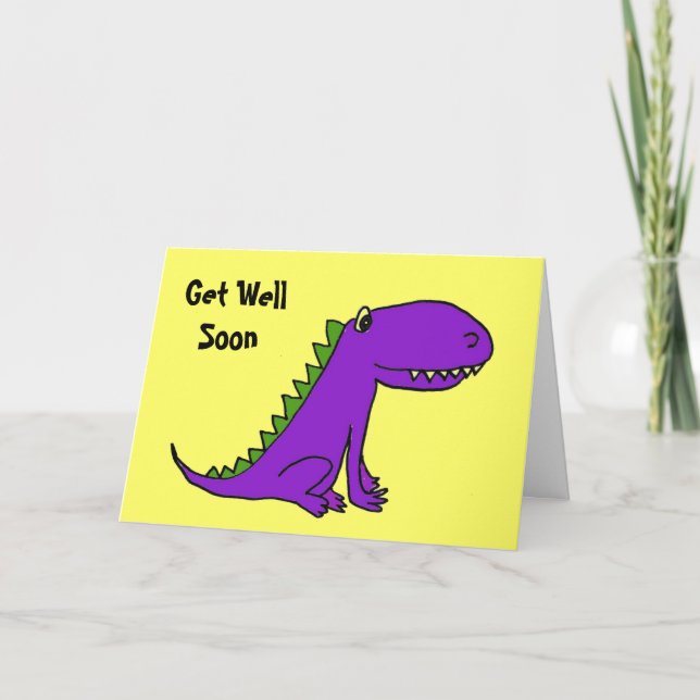 Tarjeta CD- Purple Dragon Get Well Card (Anverso)