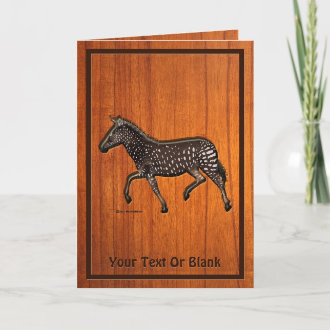 Tarjeta Cebra de dot de polka tallada (Anverso)