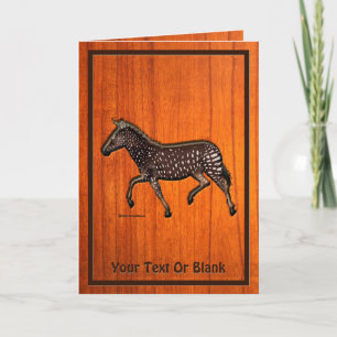 Tarjeta Cebra de dot de polka tallada