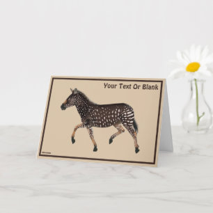 Tarjeta Cebra de punto de polka