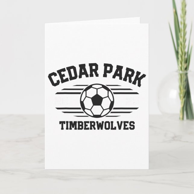 Tarjeta Cedar Park Timberwolves Fútbol Ll 2025  (Anverso)