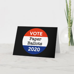 Tarjeta Cédulas electorales 2020