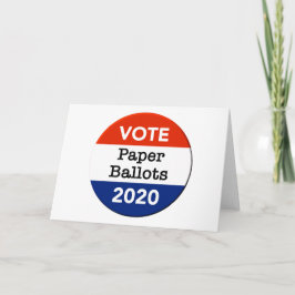 Tarjeta Cédulas electorales 2020