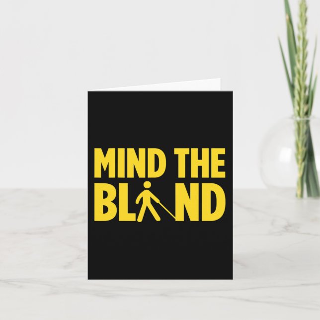 Tarjeta Ceguera Para Ciegos Ciegos Braille Re (Anverso)