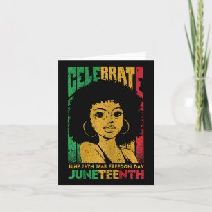 Tarjeta Celebra el 19 de junio de 1865 Juneteenth Historia