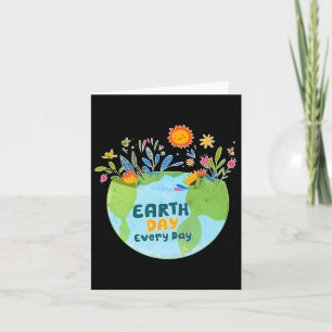 Tarjeta Celebra el Día de la Tierra Todos los Días - Día d