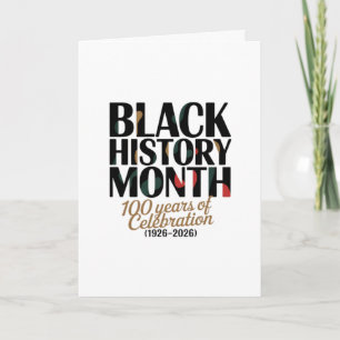 TARJETA CELEBRA EL MES DE LA HISTORIA AFROAMERICANA