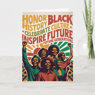 Tarjeta CELEBRA EL MES DE LA HISTORIA AFROAMERICANA Person