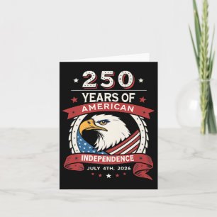 Tarjeta Celebración 250 En Eeuu - 250 Años De Indio Estado