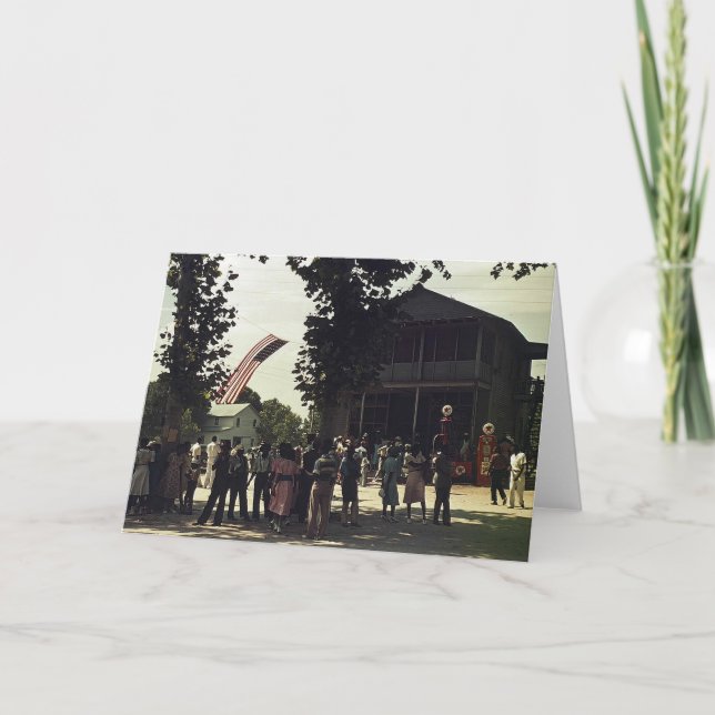 Tarjeta Celebración afroamericana del 4 de julio (Anverso)