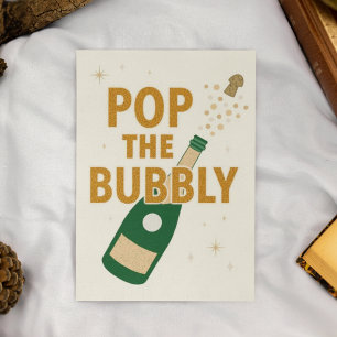 Tarjeta Celebración con Burbujas