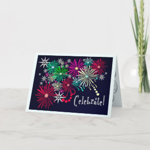 Tarjeta Celebración con joyas (tarjeta de cumpleaños)