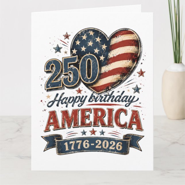 Tarjeta Celebración de América 250 (Anverso)