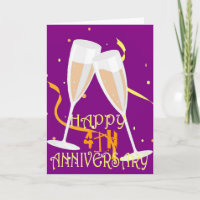 celebración de aniversario de bodas número 4 con c