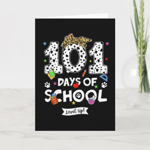 Tarjeta Celebración de clase de vaca linda de 101 días de