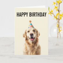 Celebración de Cumpleaños de Golden Retriever