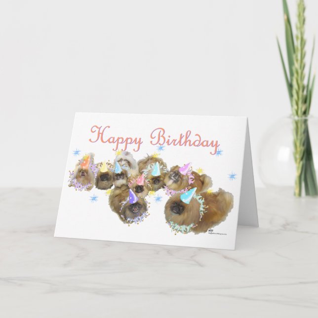 Tarjeta Celebración de cumpleaños de Pekín (Anverso)