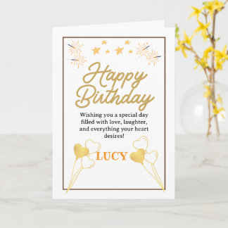 Tarjeta Celebración de Cumpleaños Feliz