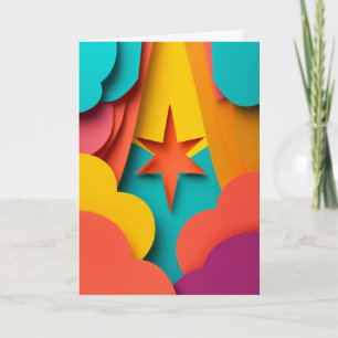 Tarjeta Celebración de Estrella Radiante