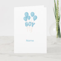 Celebración de globo bebé niño azul