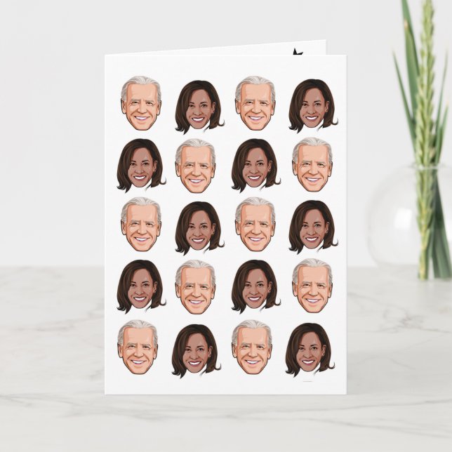 Tarjeta Celebración de Joe y Kamala (Anverso)