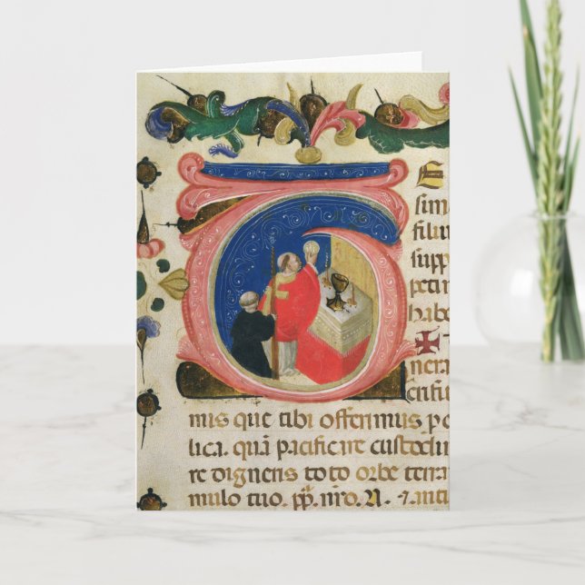 Tarjeta Celebración de la eucaristía (Anverso)