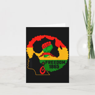 Tarjeta Celebración de la historia negra de Juneteenth lib