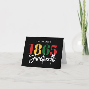 Tarjeta Celebración de la libertad de la historia negra en