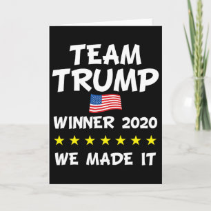 Tarjeta Celebración de la victoria del presidente Trump en