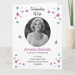 Tarjeta Celebración de la vida de la mariposa 