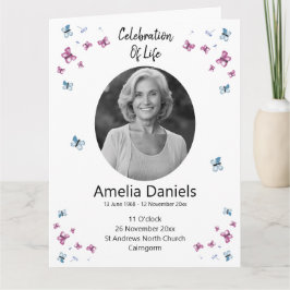 Tarjeta Celebración de la vida de la mariposa