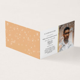 Tarjeta Celebración de la vida Funeral elegante y elegante