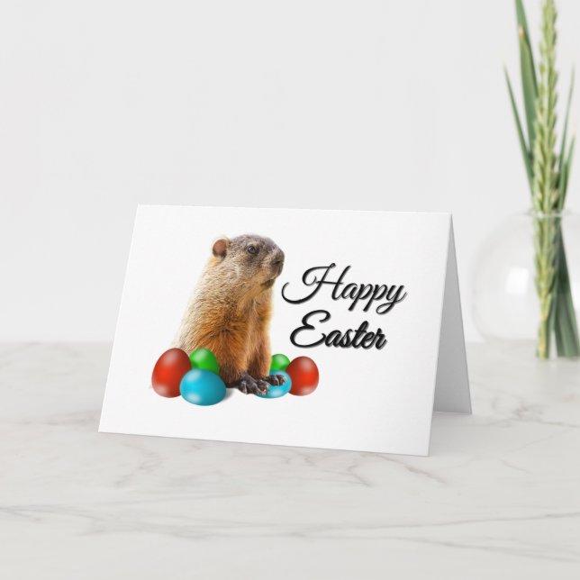 Tarjeta Celebración de los huevos de Pascua de Guinea Marr (Anverso)