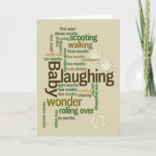 Tarjeta Celebración de los Logros del Primer Año del Bebé