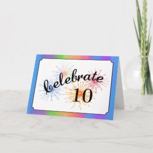 Tarjeta Celebración del 10º aniversario