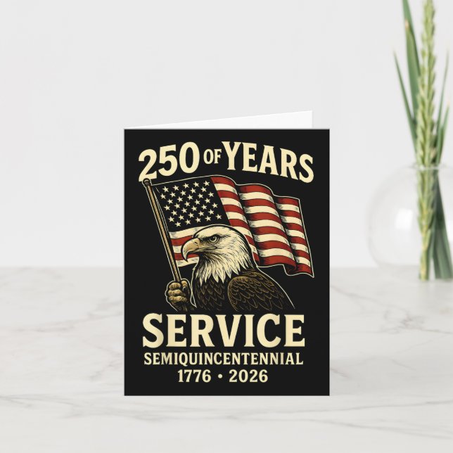 Tarjeta Celebración del 250 aniversario de Estados Unidos  (Anverso)