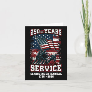 Tarjeta Celebración del 250 aniversario de los Estados Uni