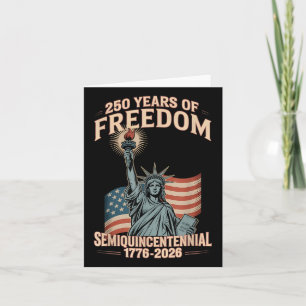 Tarjeta Celebración del 250 aniversario de los Estados Uni