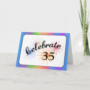 Tarjeta Celebración del 35º aniversario