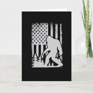 Tarjeta Celebración del 4 de julio EE. UU. Bigfoot 1776