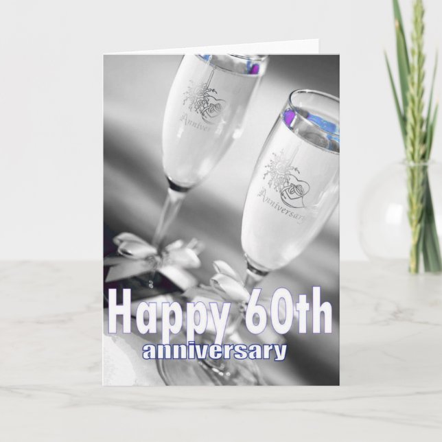 Tarjeta Celebración del 60° aniversario del boda (Anverso)